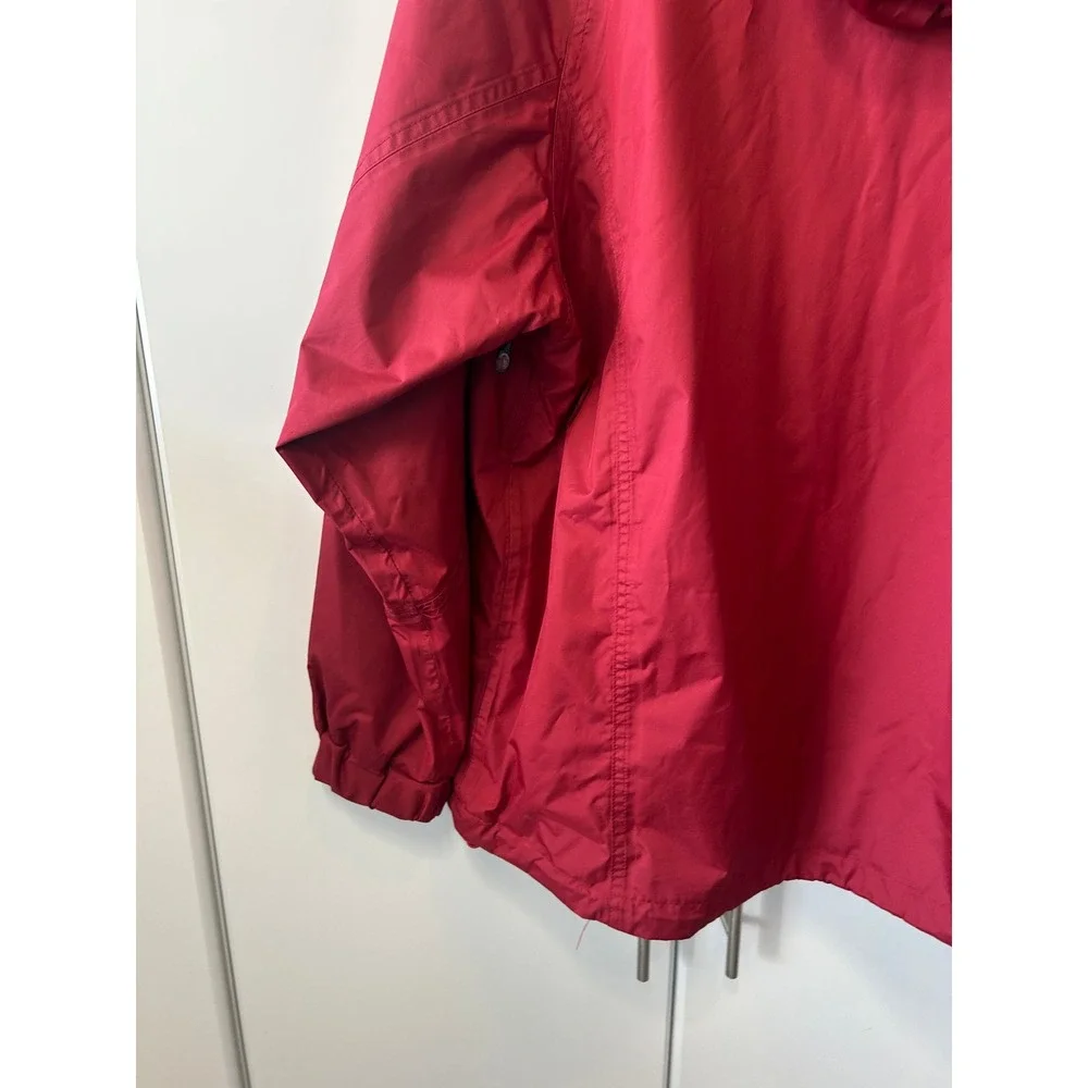 Cold Storage Foul Weather Gear Red Hooded Windbreaker Jacket Mens Large Mesh Lin
